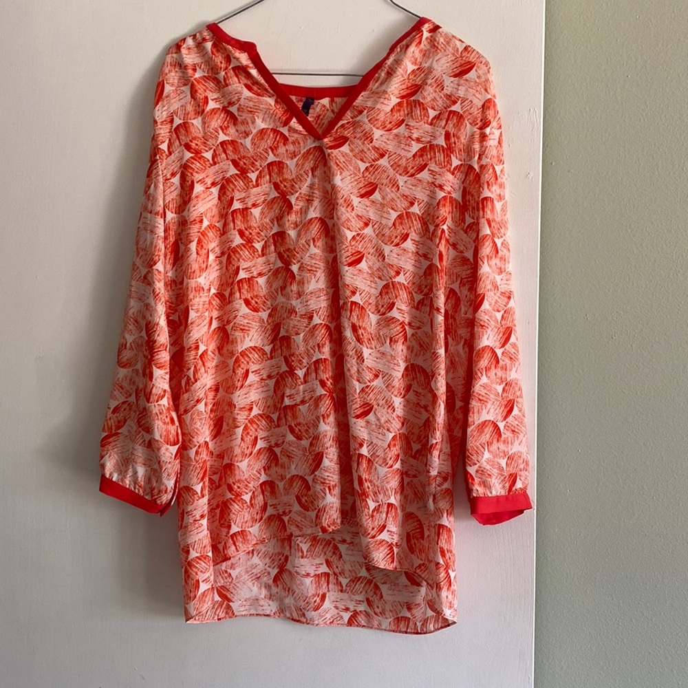 Modern half circle design blouse